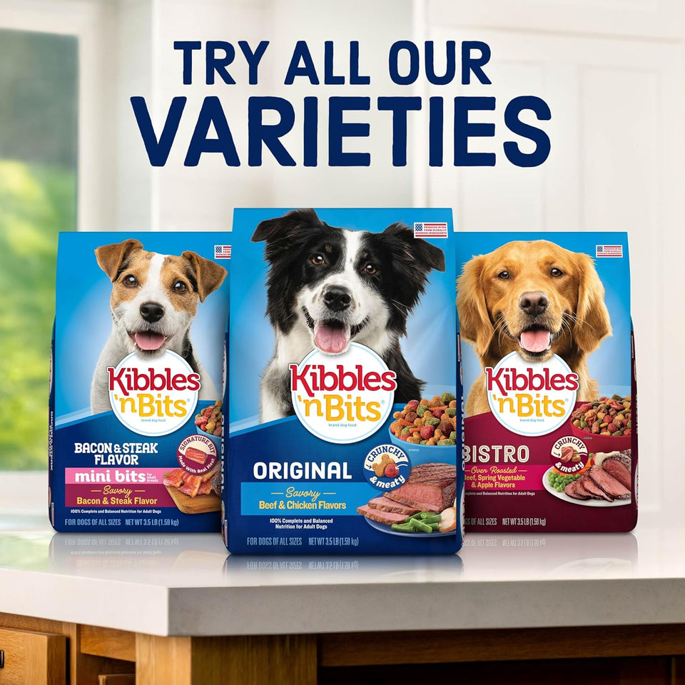 Kibbles 'n Bits 31 pound savory beef and chicken flavor dry dog food for adult dogs