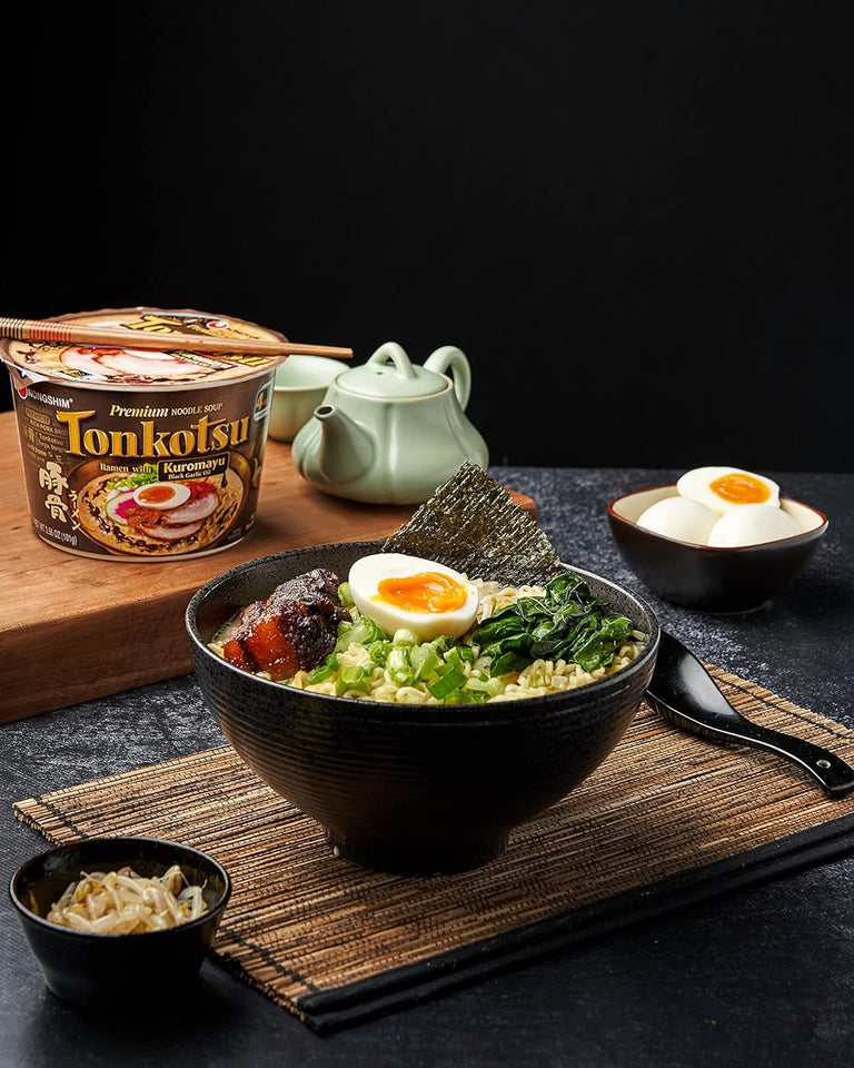 nongshim tonkotsu ramen kuromayu noodle big bowl 3.56 ounce pack of 6