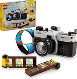 LEGO Creator 3 in 1 Retro Camera Toy, Transforms to Retro Video Camera or to TV Set, Photography Gift for Boys and Girls Ages 8 Years Old and Up Who Enjoy Creative Play, 31147