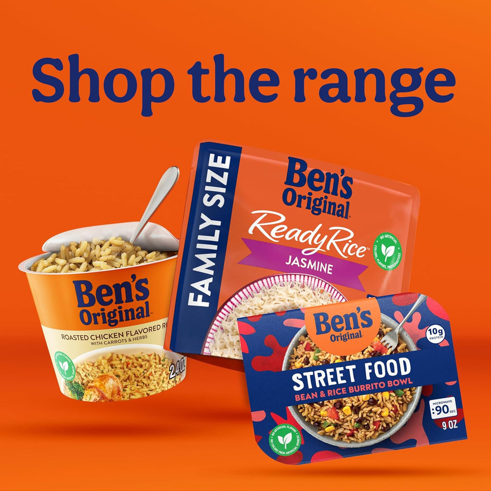 bens original jasmine rice 8.5 oz pouches pack of 6 easy dinner side
