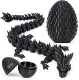 12 inch 3d printed dragon easter egg with fall protection and reinforced joints, eco-friendly fidget toy in rainbow color