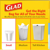 Glad Small Trash Bags 4 Gallon, Febreze Fresh Clean Garbage Bags, Odor Resistant with Quick Tie, 26 Count - Rayz Mart