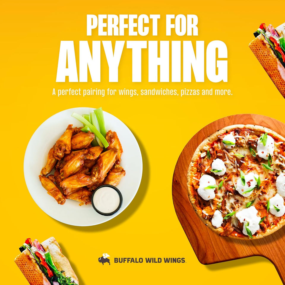 Buffalo Wild Wings Parmesan Garlic Sauce, 12 fl oz, Italian Herbs, Parmesan Cheese, Garlic, Dipping Sauce, Marinade, Topping, Seasoning