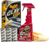 Meguiar's G191700 smooth surface clay kit for safe and easy car claying, glass finish results