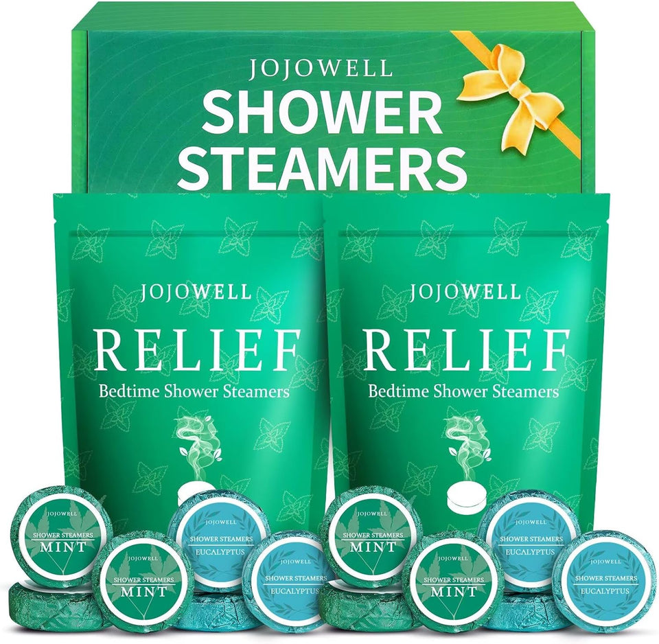 Shower Steamers Aromatherapy - 18 Pack Natural Essential Oils Relaxation Gift for Women, Men, Self Care Home Spa