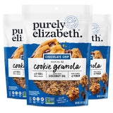 Purely Elizabeth Cookie Granola Chocolate Chip 11 OZ 3-Pack with 100% Whole Grains and Gluten-Free