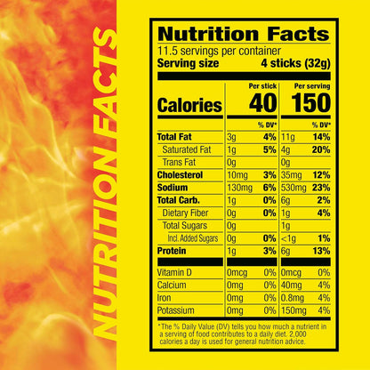 Slim Jim Original Smoked Meat Sticks, 6g Protein, 0.28oz, 46 Count, Snack Size