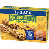 Nature Valley gluten-free protein bars, 10g protein, 15-count variety pack, 21.3 oz box