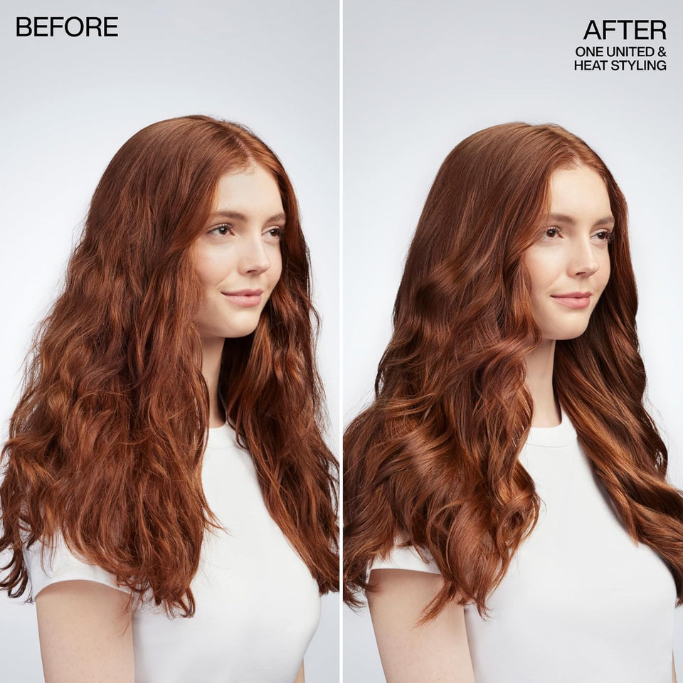 Redken One United All-In-One Leave In Conditioner - Multi-Benefit Leave In Treatment For All Hair Types, Heat Protectant and Detangler Spray, Paraben-Free