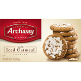 Archway Soft Iced Oatmeal Cookies 9.25 Oz, Classic Home-Style Flavor, Share with Friends and Family