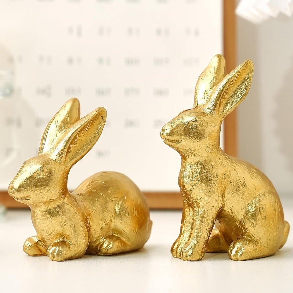 resin-gold-bunny-decor-rabbit-figurines-small-easter-bunny-set-of-3-antique-gold-collection