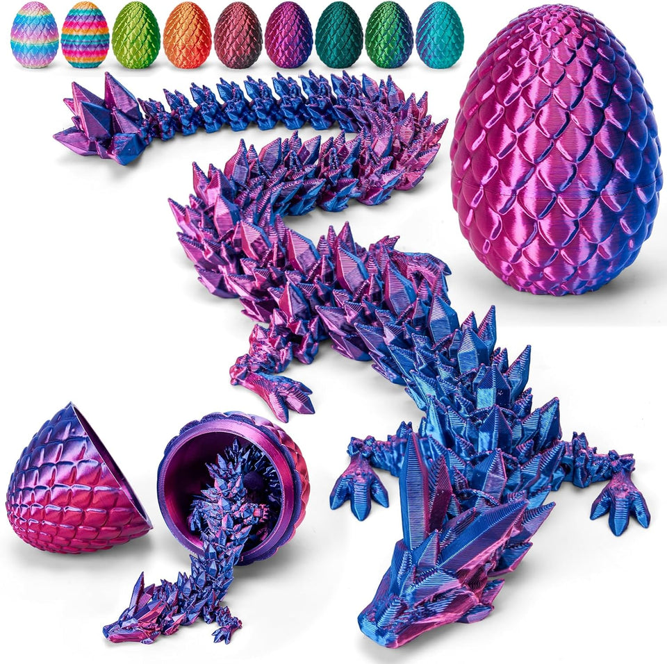 tboline 12 inch 3d printed dragon egg large easter basket stuffer for kids