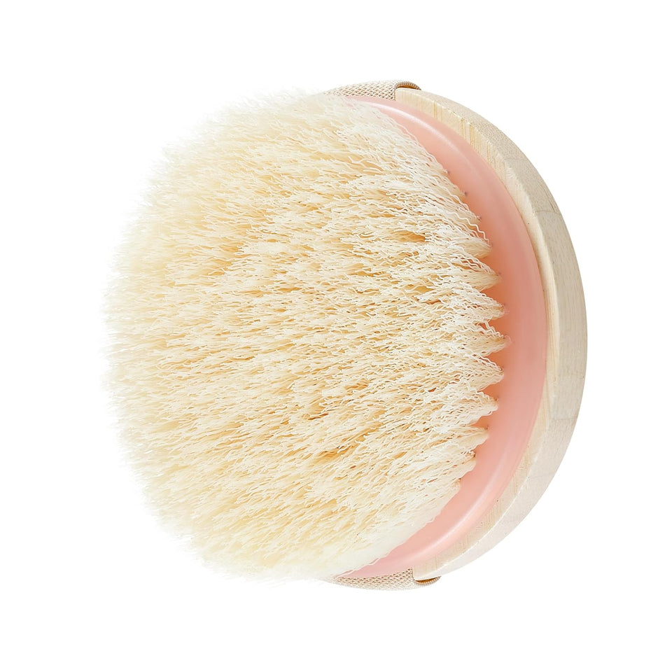 EcoTools cruelty-free dry body brush with synthetic bristles and bamboo handle, perfect for exfoliating and smoothing skin