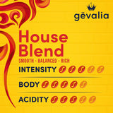 Gevalia House Blend Medium Roast 100% Arabica Ground Coffee, keto and low carb friendly, 20 oz bag