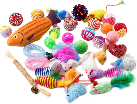 Fashion's Talk Cat Toys Variety Pack for Kitty 20 Pieces