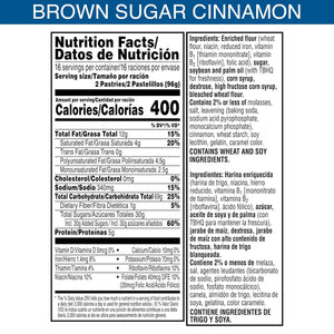 frosted brown sugar cinnamon pop-tarts breakfast snacks family pack 32 count