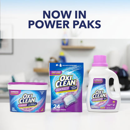 OxiClean Odor Blasters Odor and Stain Remover Laundry Power Paks, 24 Ct