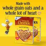 Honey Nut Cheerios heart healthy gluten free cereal, giant size, 27.2 oz, limited edition heart shapes and affirmations