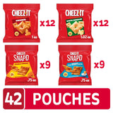 Cheez-It Variety Pack, Baked Snack Crackers, Lunch Snacks, 42 Packs