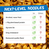 Momofuku sesame miso ramen noodles by David Chang, air-dried instant noodles with sauce, 4 servings, 12g plant based protein