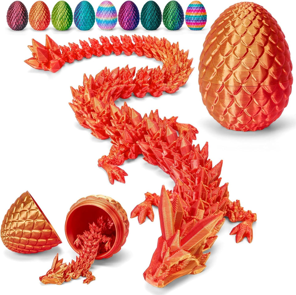 tboline 12 inch 3d printed dragon egg large easter basket stuffer for kids