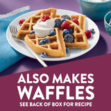 krusteaz sweet cream pancake and waffle mix, 26 oz boxes, light and fluffy, 8-count