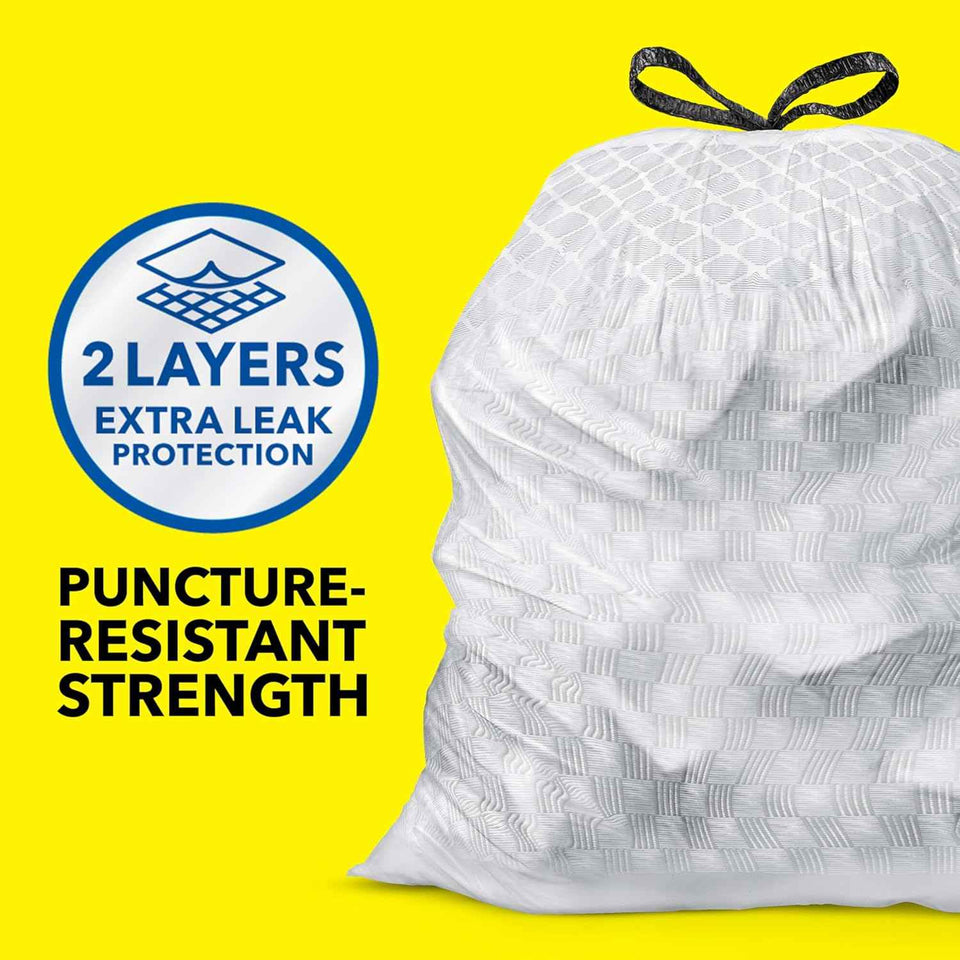 Glad ForceFlex Tall Kitchen Trash Bags, 13 Gallon, Fresh Clean, 140 Count (Package May Vary)