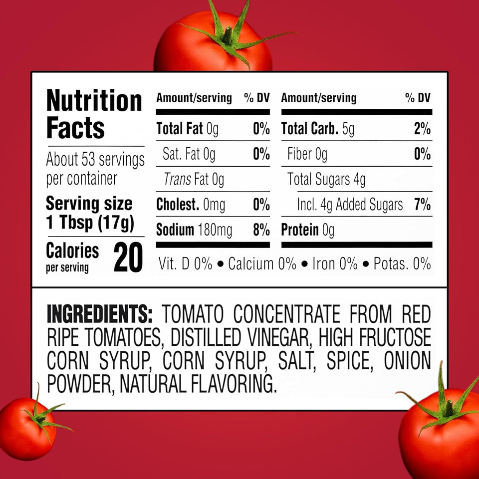 Heinz 32 oz Tomato Ketchup bottle, gluten-free, thick and rich, America's Favorite, squeezable