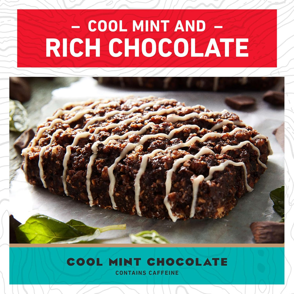 clif bar cool mint chocolate energy bars with caffeine 10-pack organic oats non-gmo