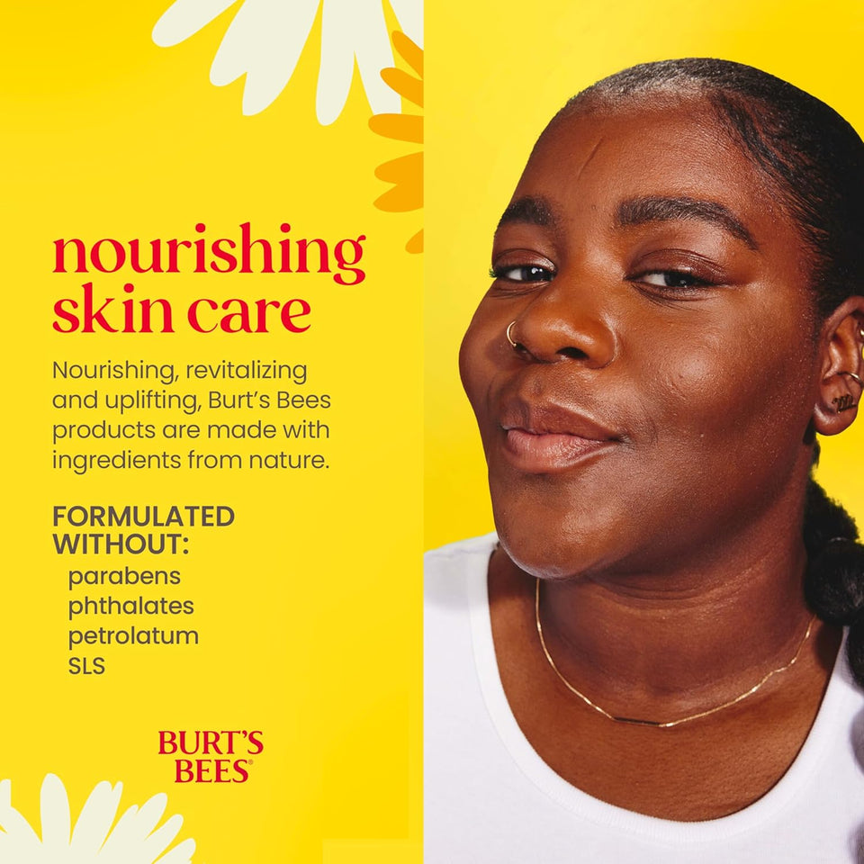 Burt's Bees essentials set with deep cleansing cream, hand salve, body lotion, foot cream, and lip balm - travel size