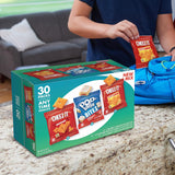 Cheez-It and Pop-Tarts snacks variety pack, 30 count, 33.42oz box, wheat, milk, and soy ingredients