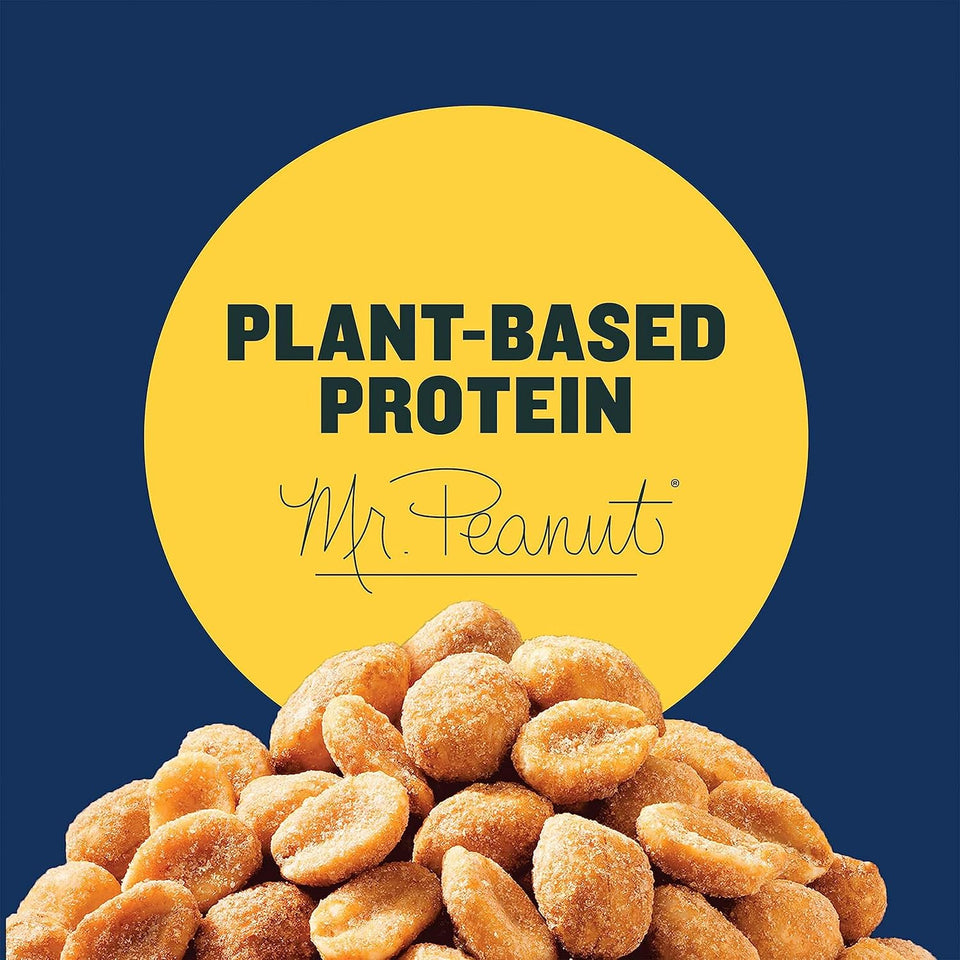 planters honey roasted peanuts 16oz jar kosher snack mix