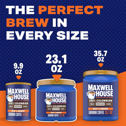Maxwell House 23.1oz Ground Coffee Medium 100% Colombian Roast