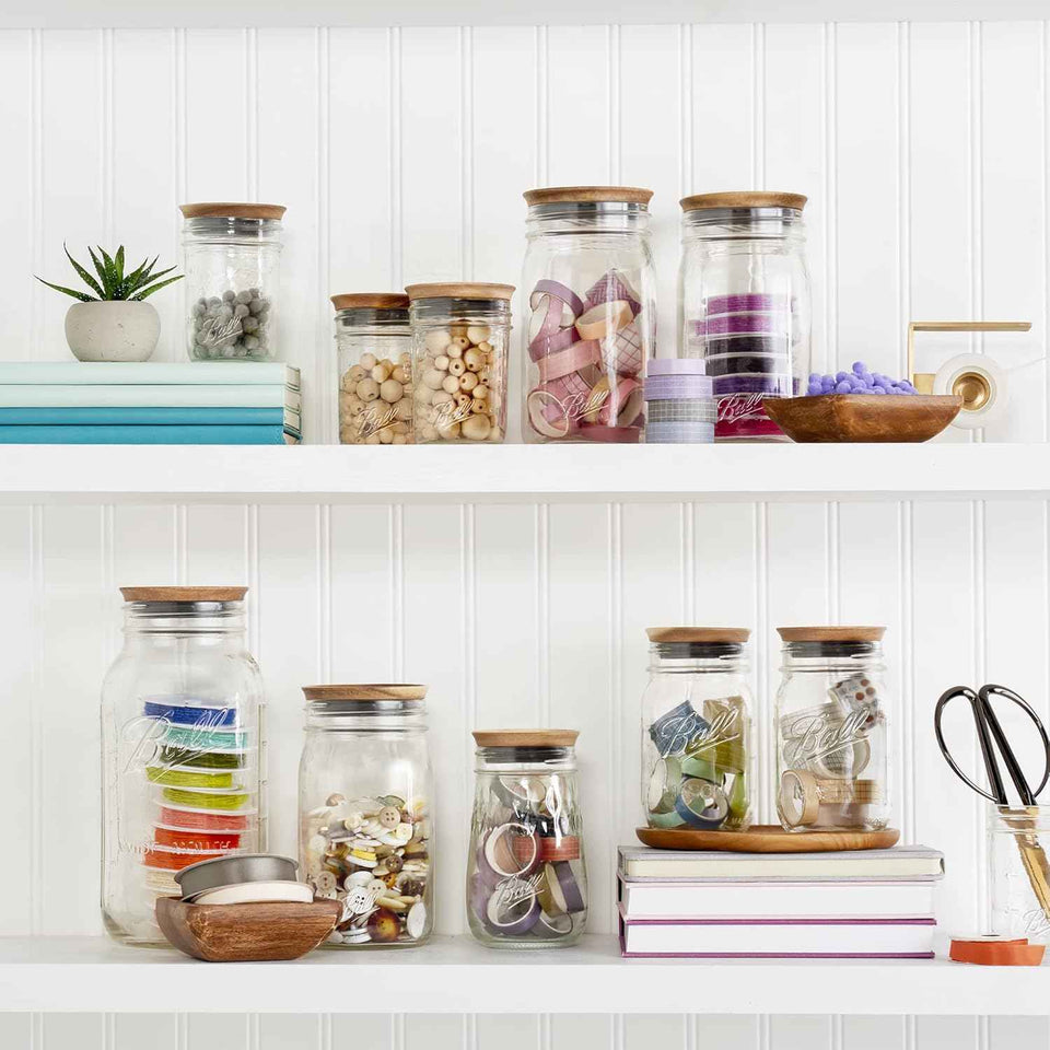 Ball® Jar Lids, 5 Pack Ball Jar Wooden Storage Lids