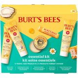 Burt's Bees essentials set with deep cleansing cream, hand salve, body lotion, foot cream, and lip balm - travel size
