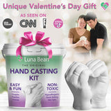 Luna Bean Hand Casting Kit - Original Hand Mold Kit for Couples - Valentine's Day Gifts for Him and Her