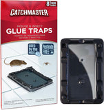 Catchmaster-16 Mouse & Insect Glue Traps, Heavy-Duty Pesticide-Free Sticky Mouse Traps Indoor for Home, Used by the PROs, Adhesive Rodent & Bug Catcher, Pest Control for House & Garage
