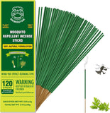 KICKOUTOR® Mosquito Repellent Outdoor Patio 120 PCS Citronella Oil Mosquito Incense Sticks Natural Organic Mosquito Barrier Mosquito Repeller for Backyard Travel Camping Indoors Gnat Mosquito Control