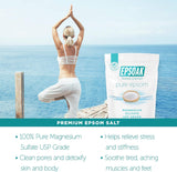 epsoak 19 lb. unscented usp-grade magnesium sulfate bulk bags cruelty-free certified made in usa