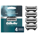 Gillette Intimate Razor for Men, Men’s Pubic Razors with 5-Blade Refills, Gentle and Easy to Use
