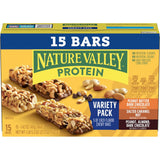 Nature Valley gluten-free protein bars, 10g protein, 15-count variety pack, 21.3 oz box