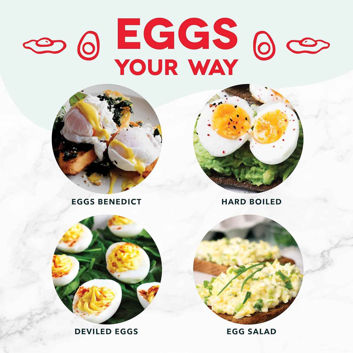 DASH Rapid Egg Cooker: 6 Egg Capacity Electric Egg Cooker for Hard Boiled Eggs, Poached Eggs, Scrambled Eggs, or Omelets with Auto Shut Off Feature - Aqua, 5.5 Inch (DEC005AQ)