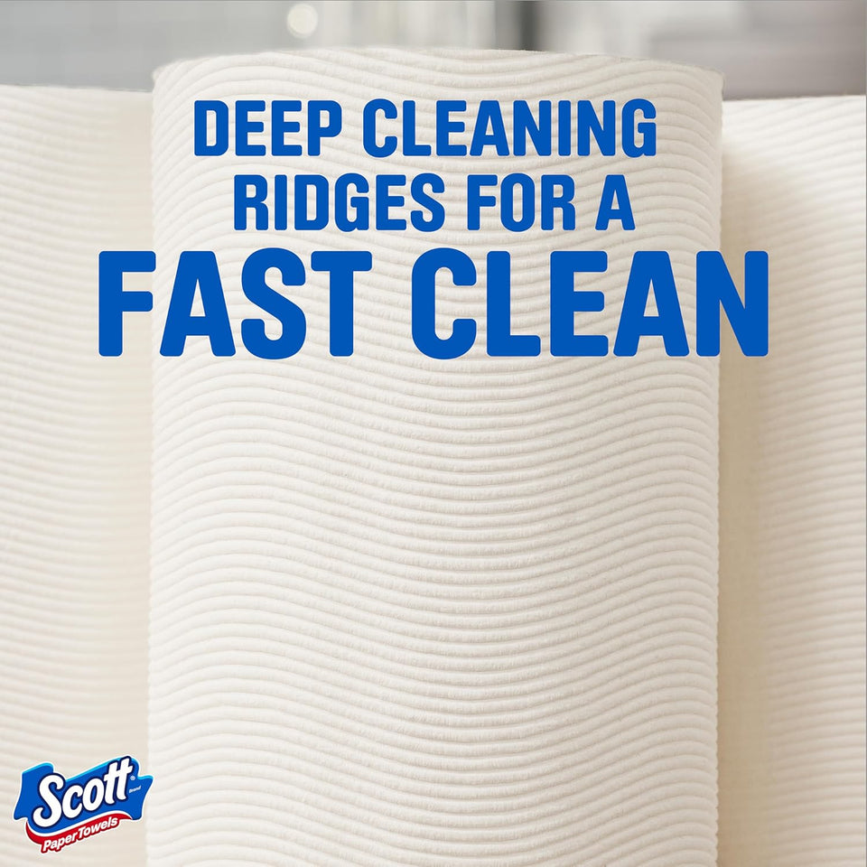 Scott Paper Towels, Choose-A-Sheet, 6 Double Rolls = 12 Regular Rolls (108 Sheets Per Roll)