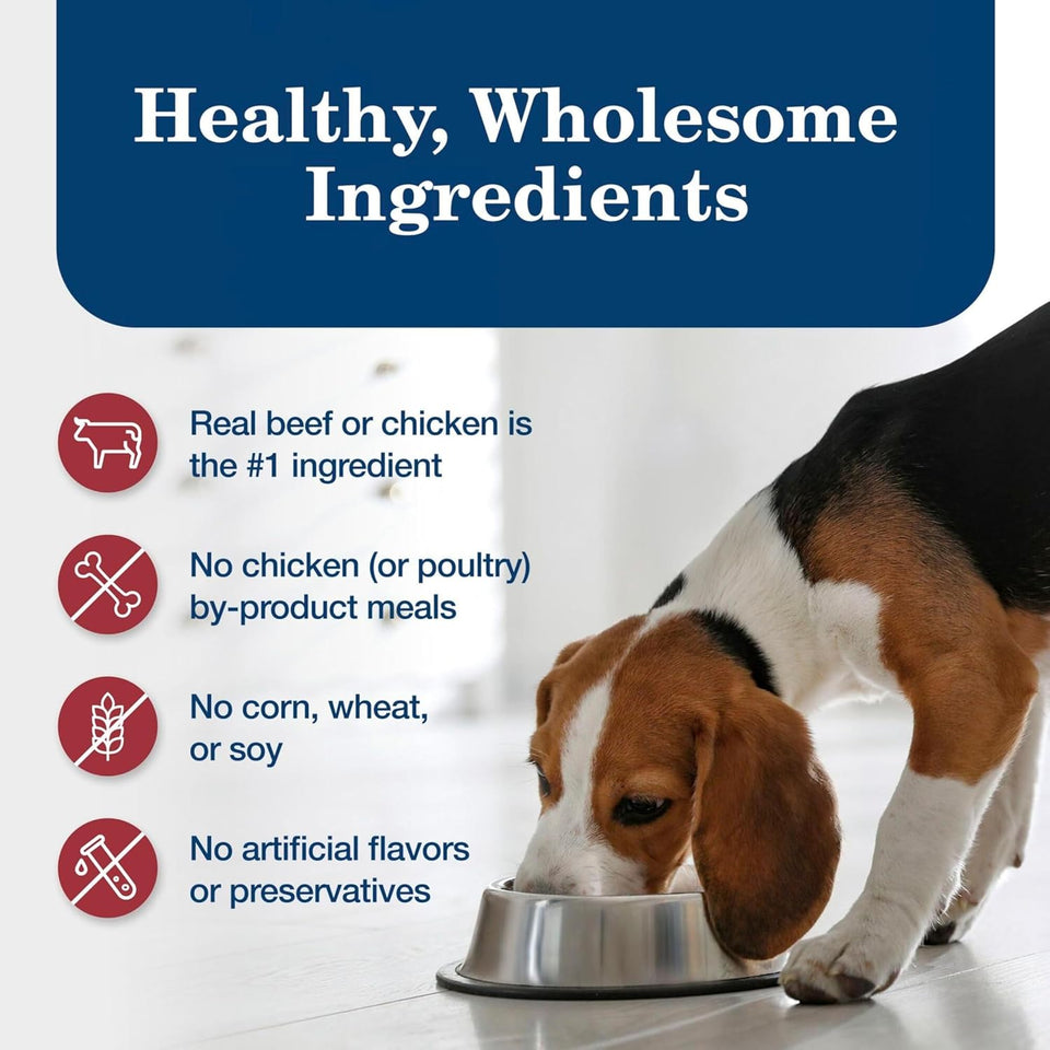 blue buffalo homestyle recipe adult wet dog food, chicken and beef dinner variety pack, 12.5-oz cans, 6 count, 3 of each