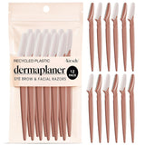 kitsch dermaplane razor terracotta 12 pieces exfoliating facial skin care tool facial hair removal