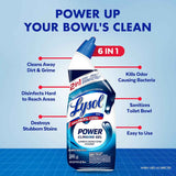 Lysol Toilet Bowl Cleaner, Max Strength Bathroom Cleaning Supplies, Toilet Bowl Cleaner Clinging Gel, Home Essential, Instant Stain Removal, Disinfecting and Deodorizing, Bleach Free, 24 oz (4ct)