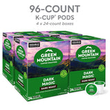 Green Mountain Coffee Roasters Dark Magic coffee pods, 96 count, dark roast, single-serve K-Cup, compatible with Keurig