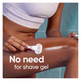 Gillette Venus ComfortGlide White Tea Women's Razor, Handle + 4 Blade Refills