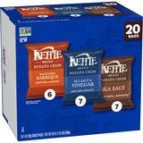 Kettle Brand 1 Oz, 20 Ct Potato Chips Variety Pack with Sea Salt, Vinegar, and BBQ