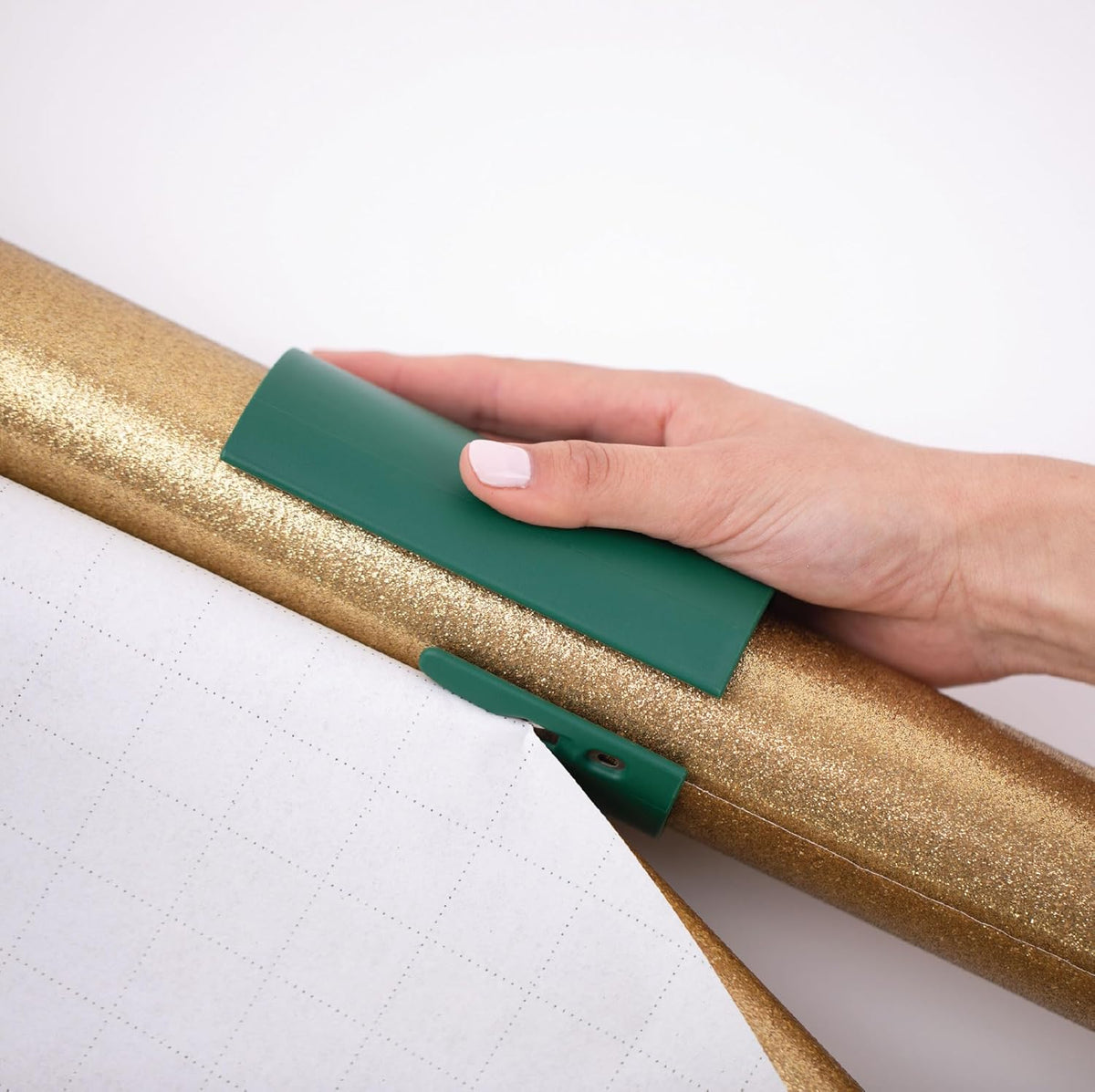Little ELF Wrapping Paper Cutter (2-Pack) | As seen on Shark Tank | Made in USA | Green | Holiday Gift Wrap Paper Roll Holder and Cutter